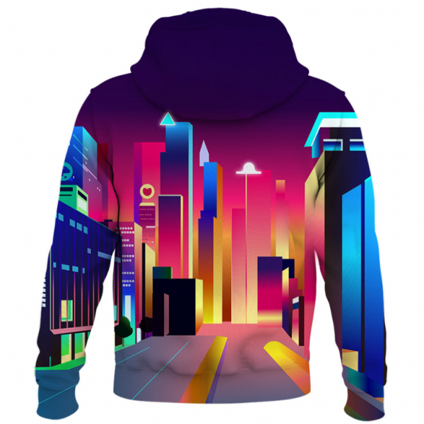 Hoodie dengan Warna Neon yang Energetik